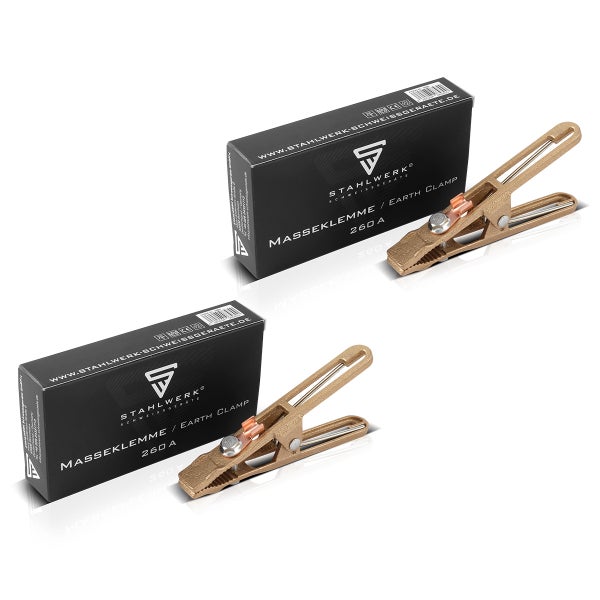 STAHLWERK Masseklemme 260 A mit Produktverpackung