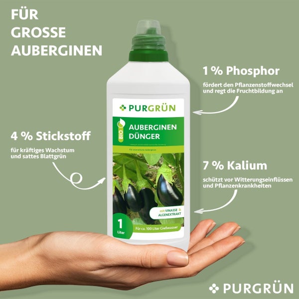 Purgrün Bio-Auberginen-Dünger 1 Liter