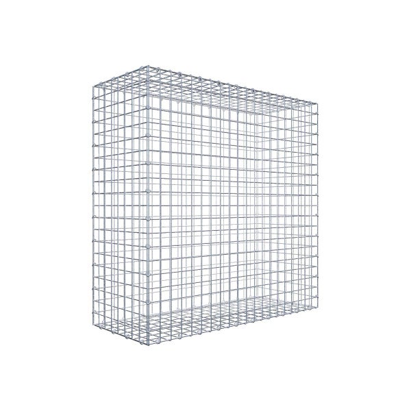 Gabione 100 cm x 100 cm x 40 cm (L x H x T), Maschenweite 5 cm x 5 cm, C-Ring