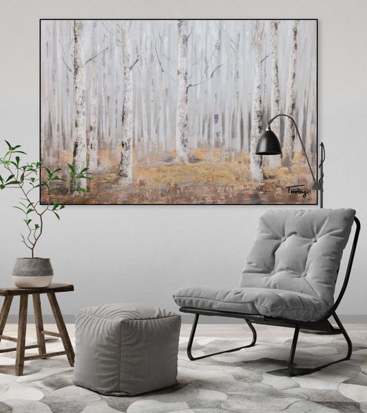Handgemaltes Gemälde Acrylfarbe 120x80cm Braun