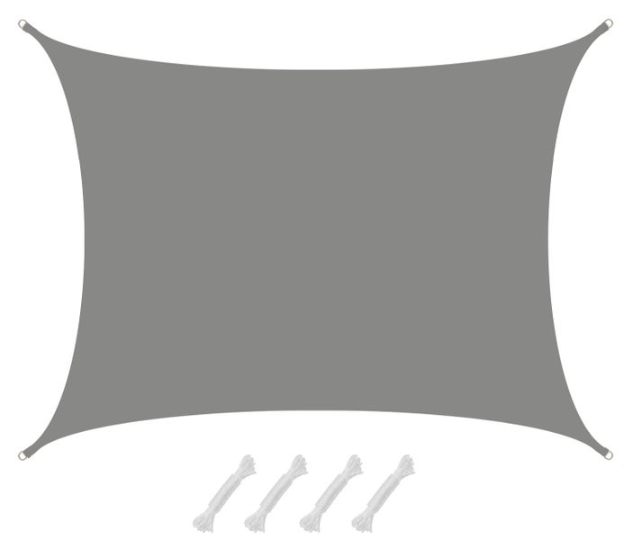 AMANKA 98% UV Schutz: Sonnensegel 5x6m Wasserdicht - Sonnensegel für die Terrasse Segeltuch Sonnenschutz Schattenspender Garten Sonnenschutz Sonnensegel Outdoor Sonnensegel Balkon Segel für Terrasse