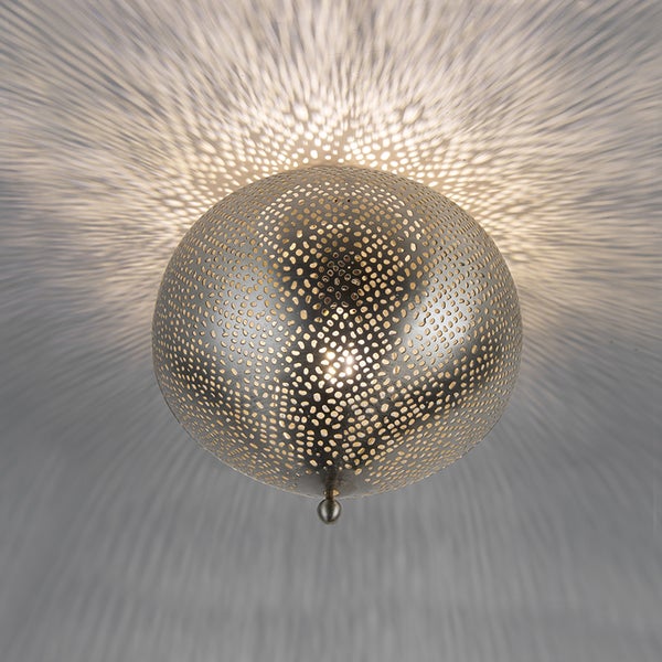 Metall Deckenleuchte mit Lochmuster und Lichteffekten