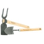 Gartenhacke und Handschaufel mit Holzstiel als Gartenwerkzeug Set