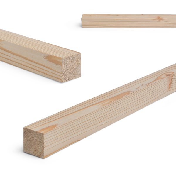 Holzlatte aus unbehandeltem Holz