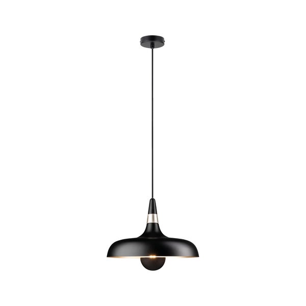 Pendelleuchte Juna E27 max. 20W Champagner, Schwarz matt dimmbar Metall