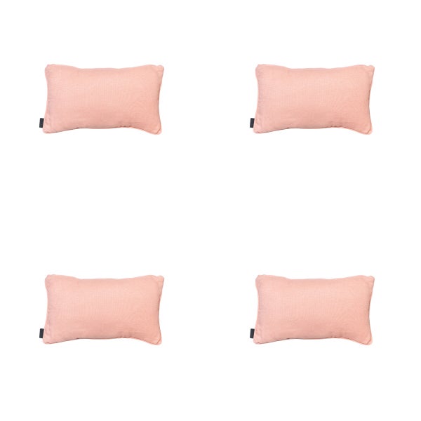 Dekokissen Neapel-Lachs - Ca. 30x50 cm - 4er-Set