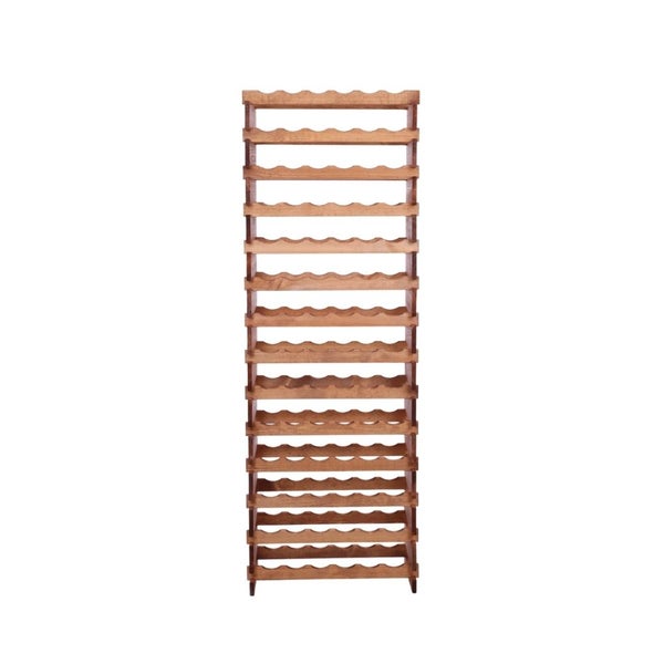 Weinregal VINOTECA FLEX PRO HxBxT 191x65x28cm 84 Flaschen auf 14 Ebenen Massives Kiefernholz Braun geölt