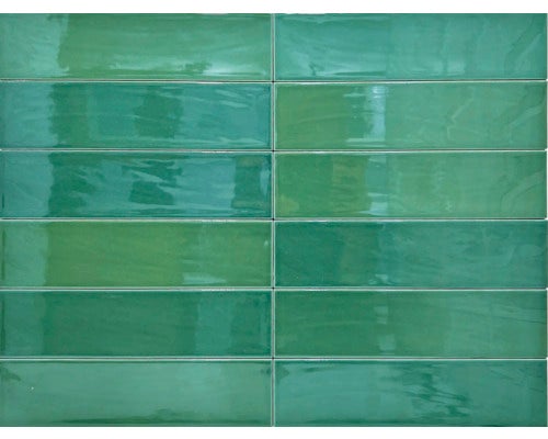 Wandfliese Zellige Green 7x28cm