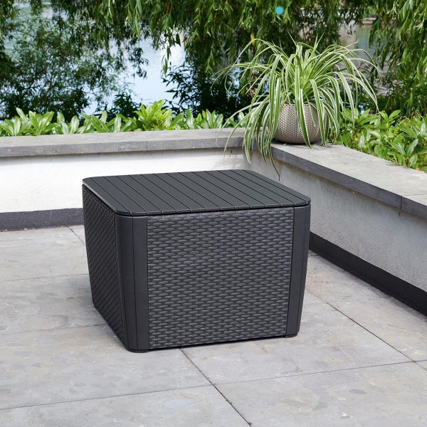 Keter Gartentisch Luzon Plus flat wicker, graphit