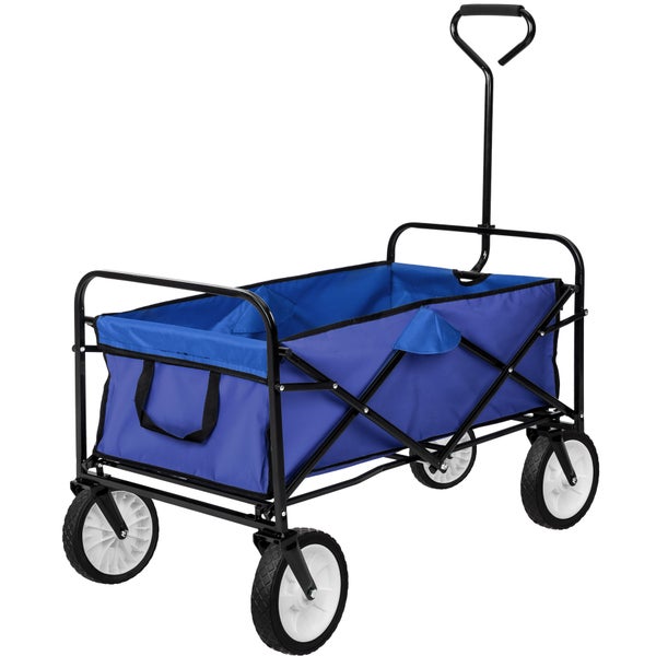 Bollerwagen tectake  Belastbarkeit 80 kg faltbar blau