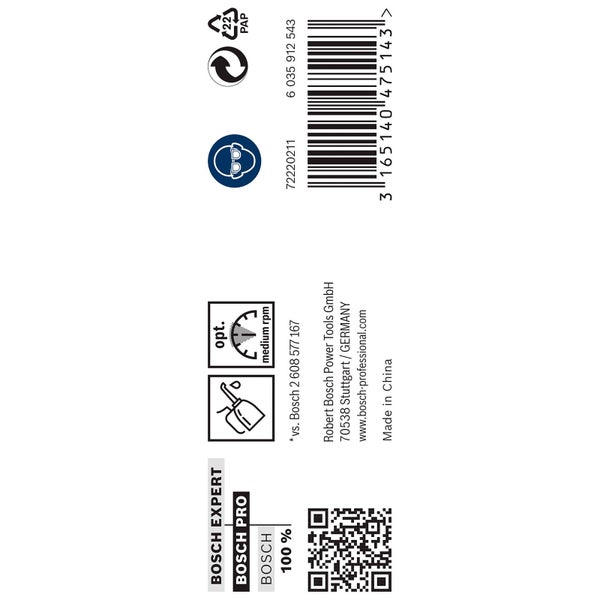 Bosch PRO Metal HSS-G Spiralbohrer 8,2 x 75 x 117 mm - 2608585509