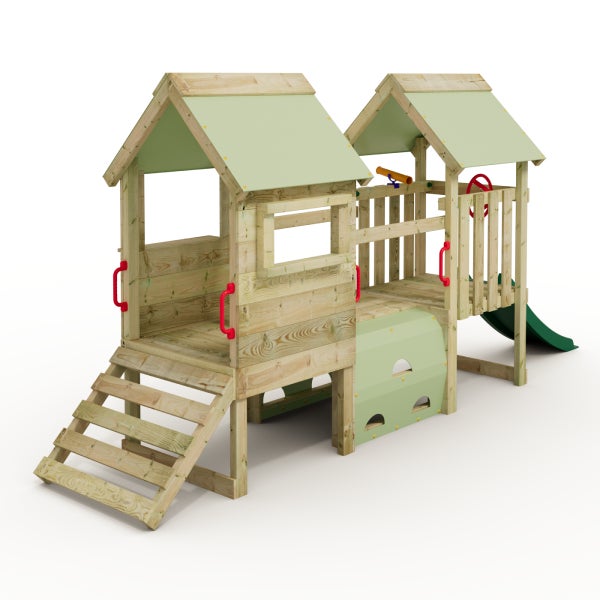 WICKEY Kleinkinder-Kletterturm My First Playground 2 mit Rutsche - pastell grün