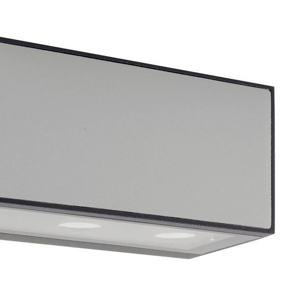 Lucande LED Wandleuchte außen Selim (Modern) in Schwarz aus Aluminium (1 flammig, ) - Außenwandleuchten Wandlampe Led Außenlampe Outdoor für Außenwand/Hauswand Haus Terrasse &