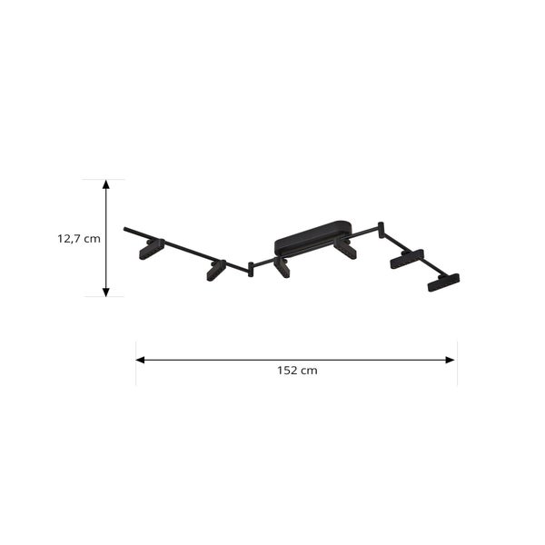 LED-Wandleuchte mit sechs Leuchten