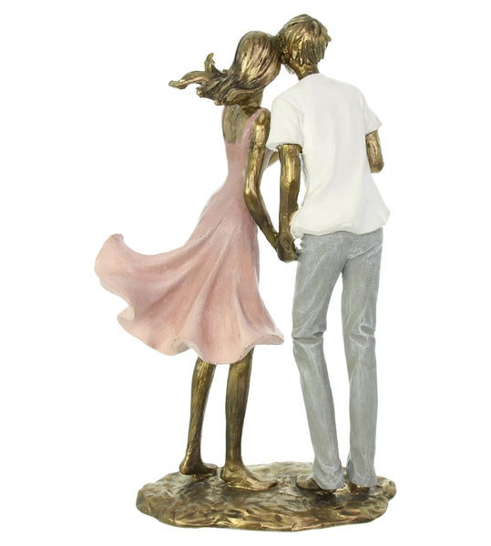 FRANK FLECHTWAREN | Liebespaar Nostalgie, POLYRESIN, H: 24,5 cm