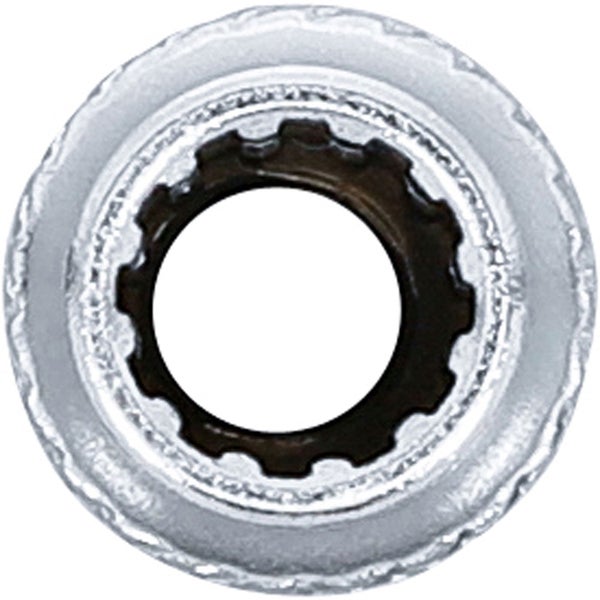 BGS Steckschlüssel-Einsatz Gear Lock tief Antrieb Innenvierkant 6,3 mm (1/4) SW 6 mm - 10156