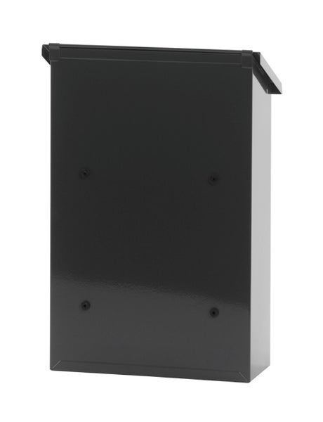 PROREGAL Wandbriefkasten Toledon Mit Schrägdach & Zylinderschloß HxBxT 40 x 27 x 12 cm Einwurföffnung 25 x 4 cm Anthrazit