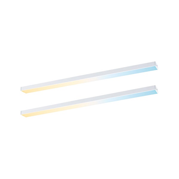 LED Unterschrankleuchte Inline Erweiterungsset Tunable White 2x4W 350x26mm 2x350lm 24V Weiß matt