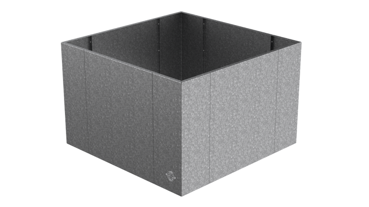 Hochbeet klassisch ELEO Monterosso 90 x 90 x 68 cm Metall verzinkt