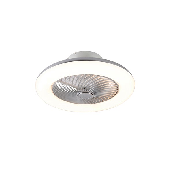 Deckenventilator silber inkl. LED mit Fernbedienung - Clima