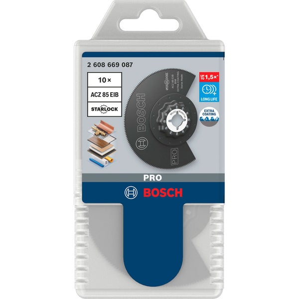 Bosch ACZ 85 EIB Stichsägeblatt Set, 10 Stück, Starlock Aufnahme