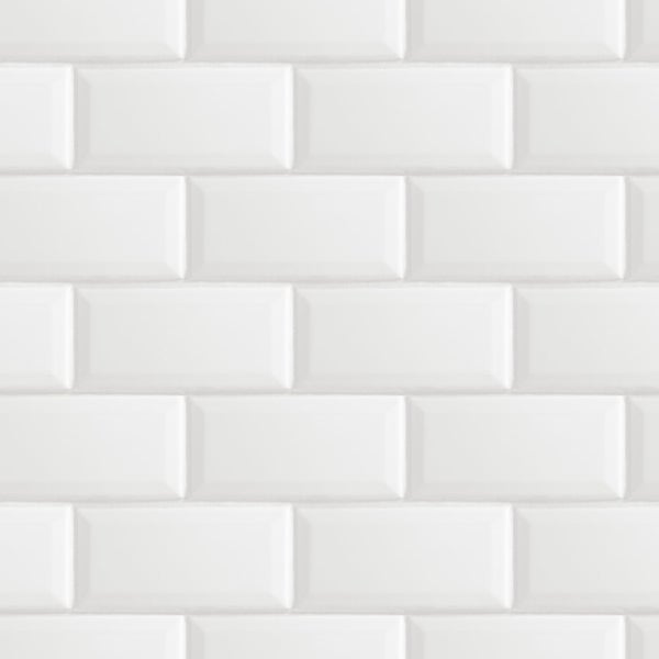 Rechteckige Wandfliesen im Verband