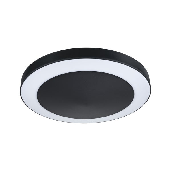 LED Deckenleuchte Circula Dämmerungssensor Dämmerungsgesteuerter Bewegungsmelder (IR) seewasserresistent IP44 rund 320mm 3000K 14W 880lm 230V Anthrazit Kunststoff
