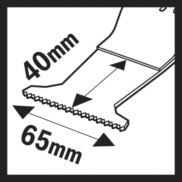 Bosch 10x HCS Tauchsägeblatt AII 65 APC Wood 40 x 65 mm - 2608664476