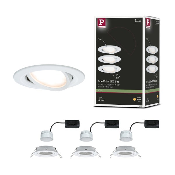 LED Streifen Set 3 Meter, 14 Watt, inklusive Netzteil, erweiterbar auf 5,5 Meter, 5 Jahre Garantie.