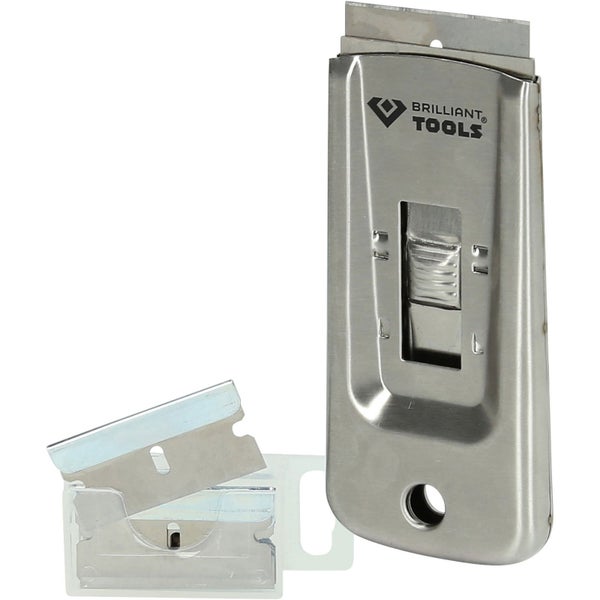Brilliant Tools Schaber mit Klingen und Aufbewahrungsbox