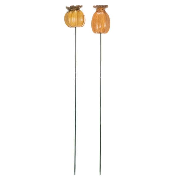 Zwei Mohnblumenstecker für den Garten