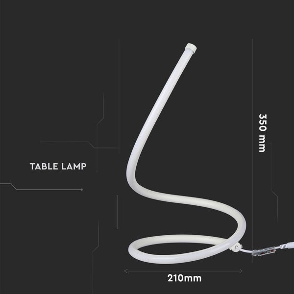 V-TAC VT-7312-W-N - Flexible Tischlampen - IP20 - White Body - 20 Watt - 1840 Lumen - 3000K