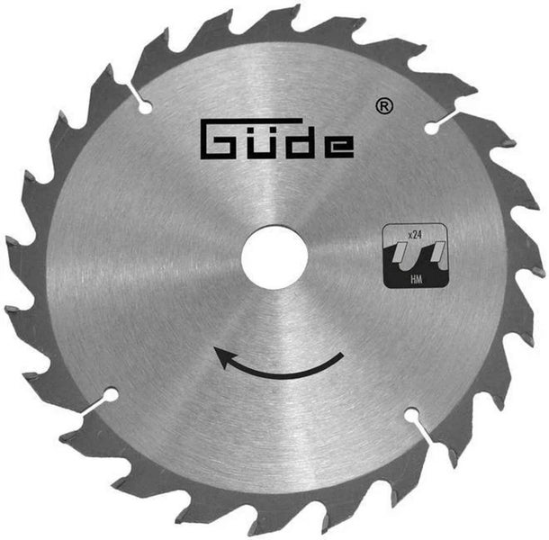 Güde Kreissägeblatt aus Hartmetall mit 24 Zähnen.