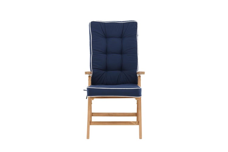 Fura Gartenkissen für 5 Pos. einstellbar blau. 56 X 132 X 11 cm