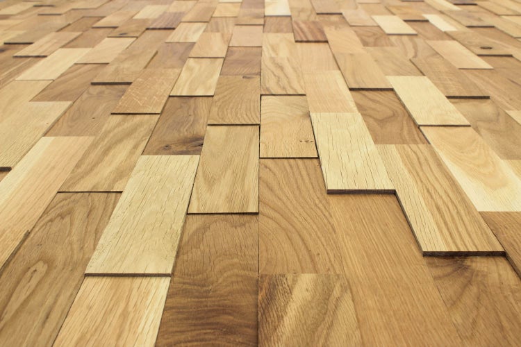 wodewa Wandverkleidung Holz 3D Optik Eiche Rustikal, geölt 1m² Wandpaneele Moderne Wanddekoration Holzverkleidung Holzwand Wohnzimmer Küche Schlafzimmer