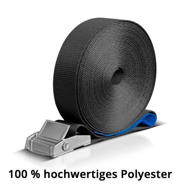 Aufrollbare Polyester-Zurrgurte mit Metallschnalle für Ladungssicherung