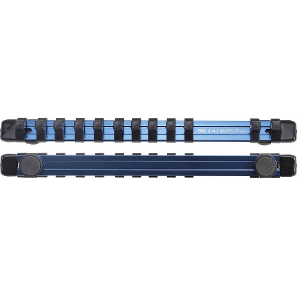 BGS Halteschiene für 12 Steckschlüssel-Einsätze magnetisch für Antrieb 10 mm (3/8) - 9343