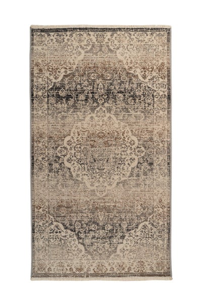 Kurzflor Teppich Zoya Beige Used-Look, Orientalisch 120 x 170 cm