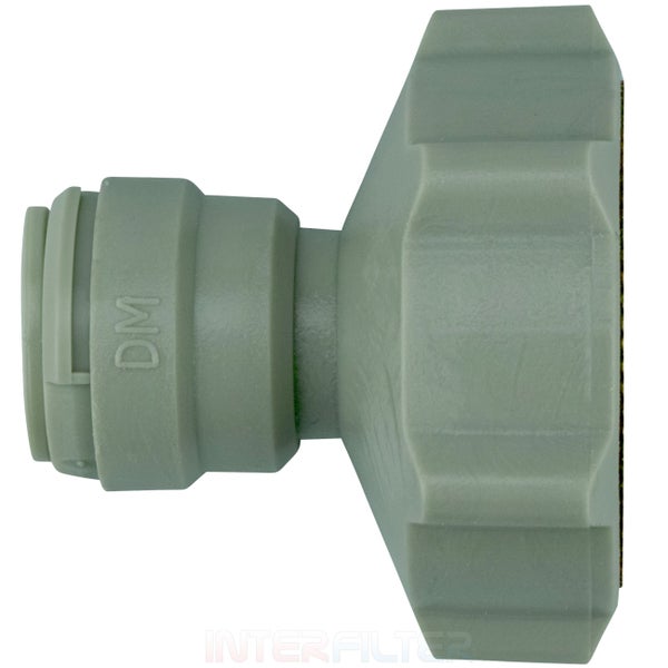 Kunststoff Anschlussadapter fuer Wasserfilter mit Steckverbindung