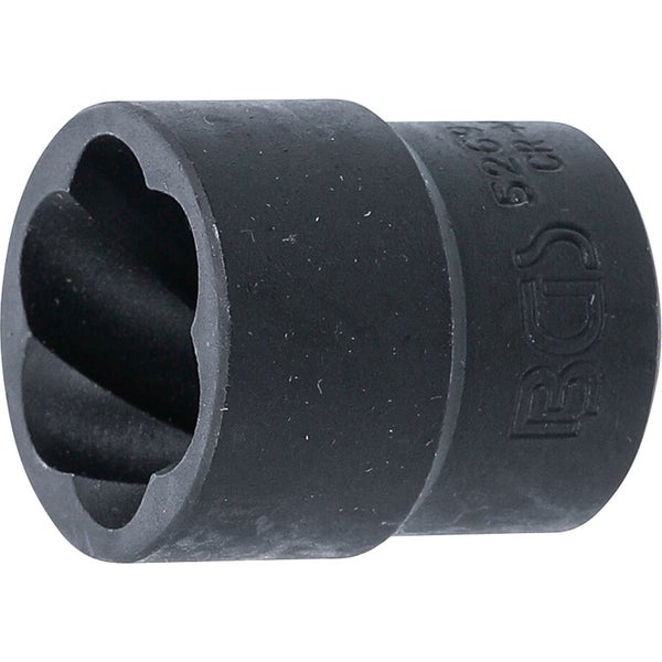 BGS Spiral-Profil-Steckschlüssel-Einsatz / Schraubenausdreher Antrieb Innenvierkant 12,5 mm (1/2) SW 21 mm - 5269-21