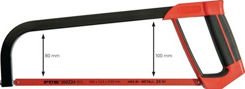 PUK Metallsägebogen Blattlänge 300  mm 24 Zähne / Zoll - B32100