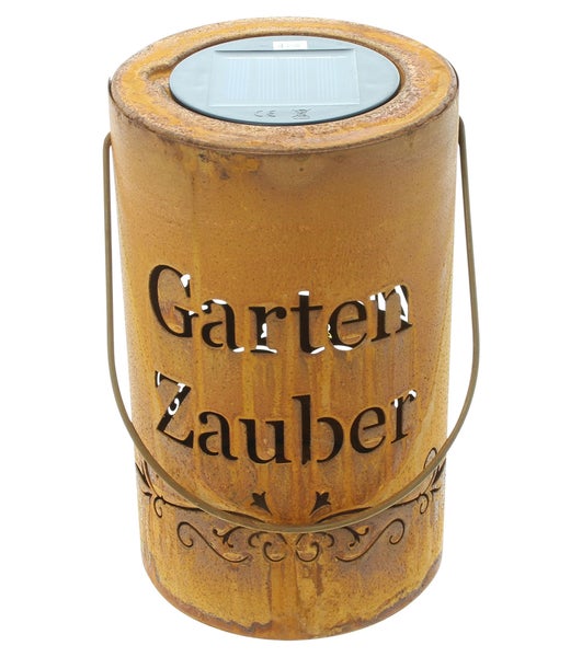 FRANK FLECHTWAREN | Solar-Laterne Gartenzauber, METALL, KUNSTSTOFF, 14,5 x 12 x 20 cm