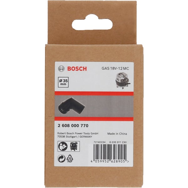 Bosch Krümmer für Staubsauger GAS 18V-12 MC, Durchmesser 35 Millimeter, in Kartonverpackung.
