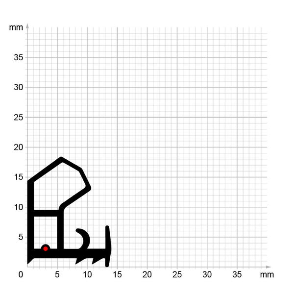 DIWARO. | Stahlzargendichtung SZ105 | grau | 5 Meter