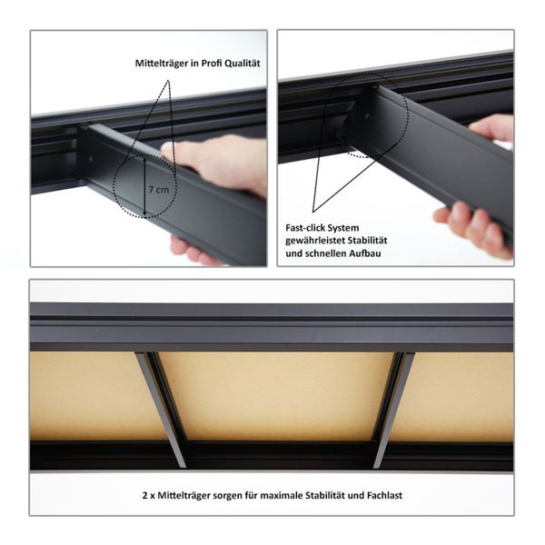 PROREGAL Schwerlastregal Dino 180x240x60 cm Fachlast 450kg Schwarz, Garagenregal, Lagerregal