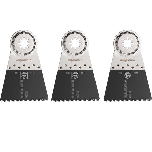 Drei Fein Starlock Plus Sägeblätter für Holz