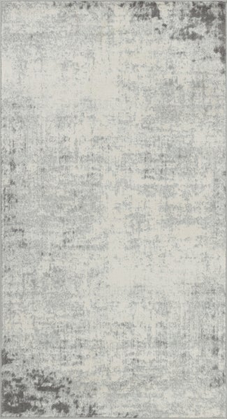 Abstrakt Moderner Teppich Weiß/Grau 80x150 cm ALIX