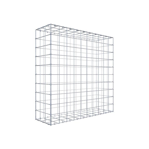 Gabione 100 cm x 100 cm x 30 cm (L x H x T), Maschenweite 10 cm x 10 cm, C-Ring
