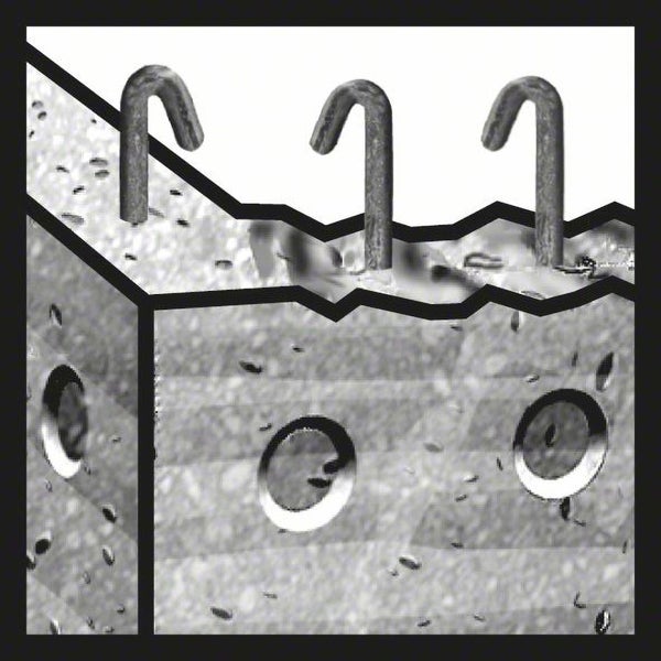 Illustration von Bewehrungsstahl in Beton