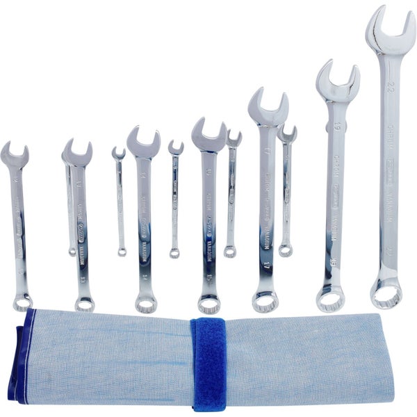 KS TOOLS CHROMEplus Ringmaulschlüssel-Satz abgewinkelt 13tlg. - 518.0643
